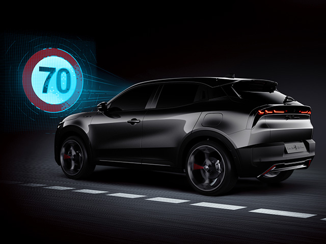 Alfa Romeo Junior - Junior Ibrida 2024 ADAS - Reconnaissance des panneaux de signalisation